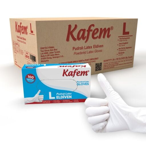 Lateks Pudralı Eldiven