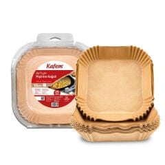 Kafem Airfryer Pişirme Kağıdı Kare 16cm 25 li x 20 Paket (Koli)