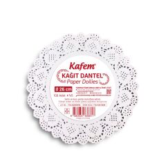 Kafem Dantel Kağıt 26 cm 100 Adet