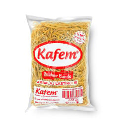 180 X 3 mm Kafem Ambalaj Lastiği 30 Paket X 1000 Gram (Koli)
