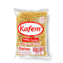 180 X 3 mm Kafem Ambalaj Lastiği 30 Paket X 1000 Gram (Koli)