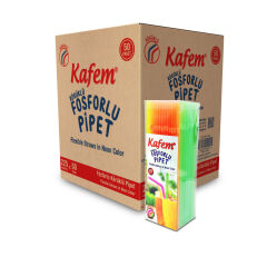 Kafem Fosforlu Pipet  225 li x 50 Paket (Koli)
