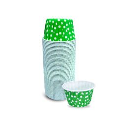 Kafem Yeşil Puantiyeli Muffin Kek Kapsülü 50li X 5 Paket - K01