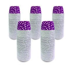 Kafem Mor Puantiyeli Muffin Kek Kapsülü 50li X 5 Paket - K03