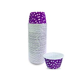 Kafem Mor Puantiyeli Muffin Kek Kapsülü 50li X 5 Paket - K03