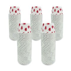 Kafem Kalp Puantiyeli Muffin Kek Kapsülü 50li X 5 Paket - K04