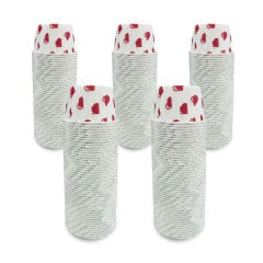 Kafem Kalp Puantiyeli Muffin Kek Kapsülü 50li X 5 Paket - K04