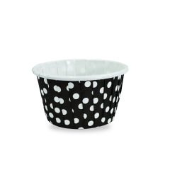 Kafem Siyah Puantiyeli Muffin Kek Kapsülü 50li - K05