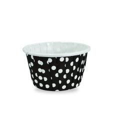 Kafem Siyah Puantiyeli Muffin Kek Kapsülü 50li X 5 Paket - K05
