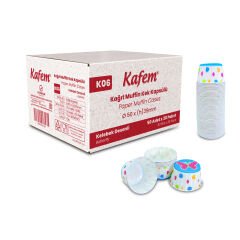 Kafem Kelebekli Muffin Kek Kapsülü 50li X 30 Paket (Koli) - K06
