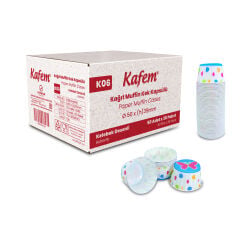 Kafem Kelebekli Muffin Kek Kapsülü 50li X 30 Paket (Koli) - K06