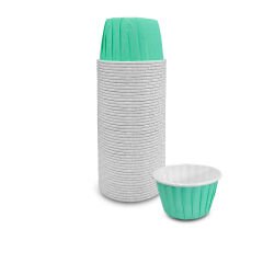 Kafem Mat Mint Yeşili Muffin Kek Kapsülü 50li X 5 Paket - K12