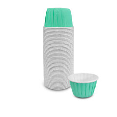 Kafem Mat Mint Yeşili Muffin Kek Kapsülü 50li X 5 Paket - K12