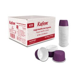 Kafem Mat Mor Muffin Kek Kapsülü 50li X 30 Paket (Koli) - K13