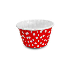 Kafem Kırmızı Puantiyeli Muffin Kek Kapsülü 50li - K15