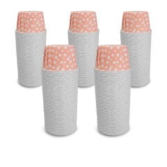 Kafem Pembe Puantiyeli Muffin Kek Kapsülü 50li X 5 Paket - K16