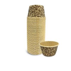 Kafem Muffin Kek Kapsülü Kahverengi Desenli 50li X 5 Paket - K19