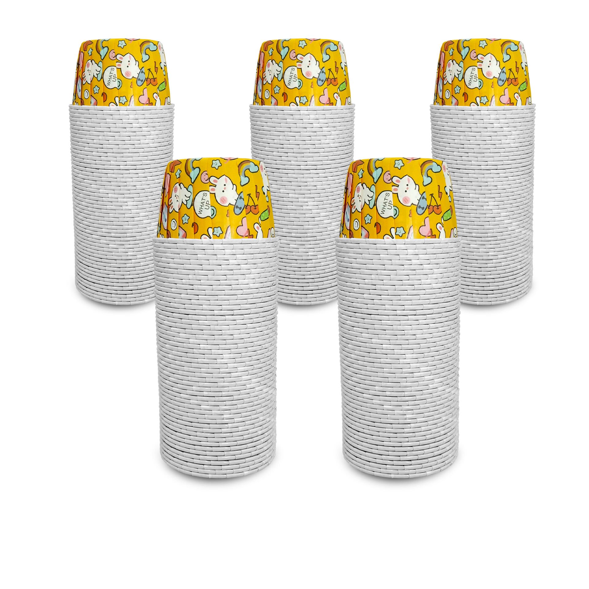 Kafem Muffin Kek Kapsülü Sarı Tavşan Desenli 50li X 5 Paket - K20