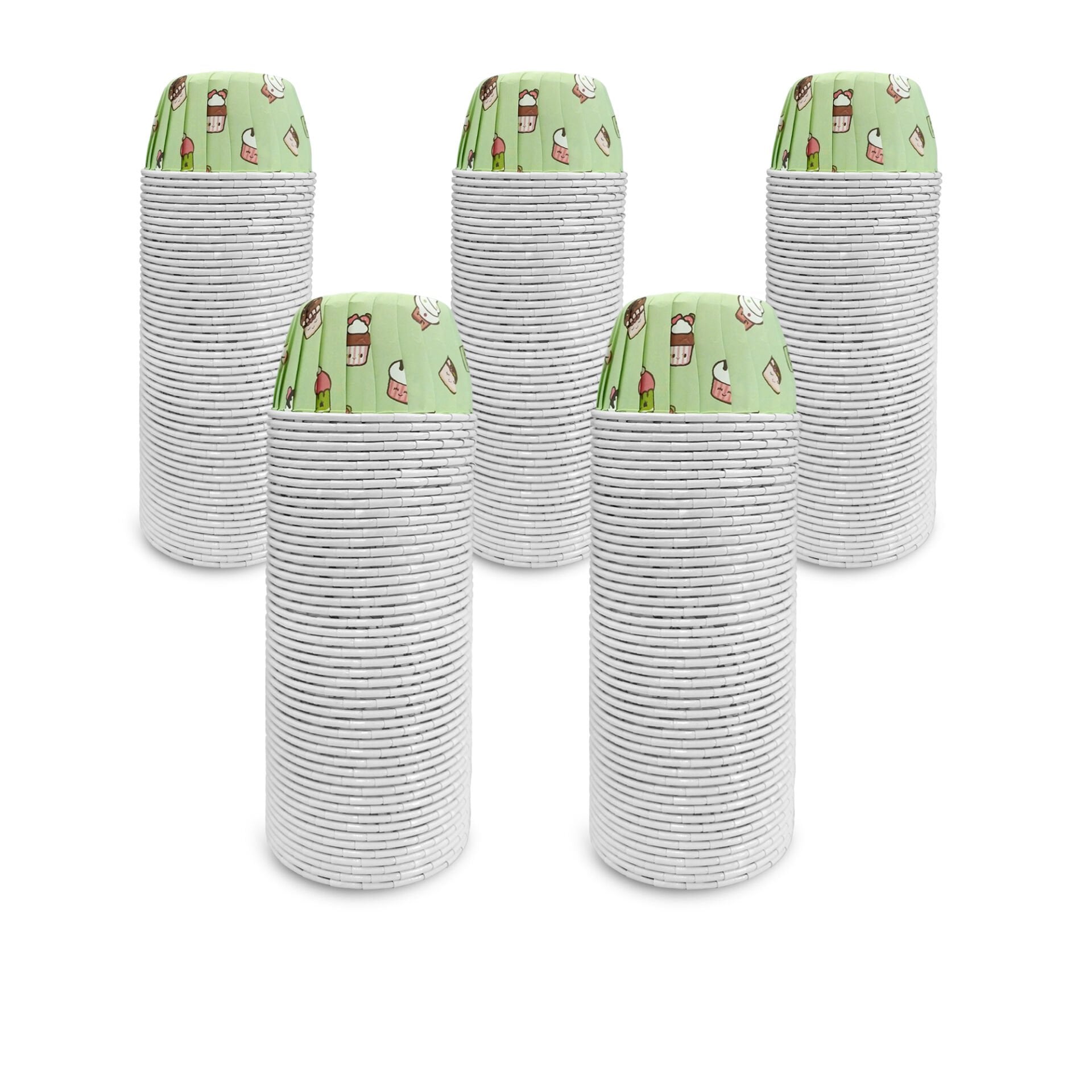 Kafem Muffin Kek Kapsülü Mint Dondurma Desenli 50li X 5 Paket - K21