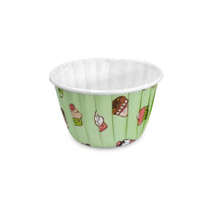 Kafem Muffin Kek Kapsülü Mint Dondurma Desenli 50li X 5 Paket - K21