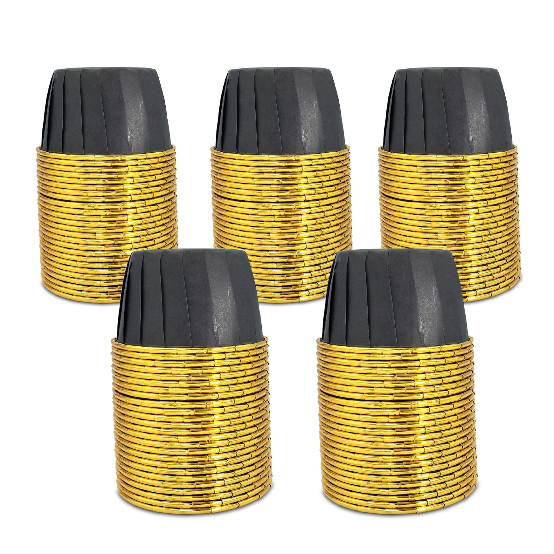 Kafem Muffin Kek Kapsülü Siyah-Altın 25li X 5 Paket - K25