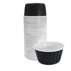 Kafem Muffin Kek Kapsülü Siyah Büyük Boy 50li X 5 Paket - K27
