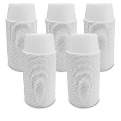 Kafem Muffin Kek Kapsülü Beyaz Büyük Boy 50li X 5 Paket - K28