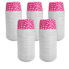 Kafem Muffin Kek Kapsülü Pembe Puantiye Büyük Boy 50li X 5 Paket - K29