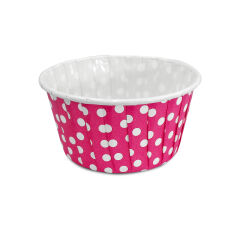 Kafem Muffin Kek Kapsülü Pembe Puantiye Büyük Boy 50li X 5 Paket - K29