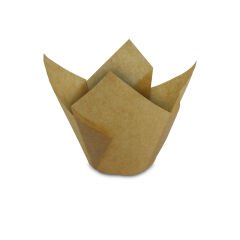 Kafem Muffin Kek Kapsülü Kalın Tulip Kraft 50li X 5 Paket - K31