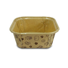 Kafem Muffin Kek Kapsülü Kare Kraft Desenli 50li X 5 Paket - K33