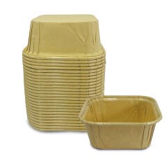 Kafem Muffin Kek Kapsülü Kare Kraft 50li X 5 Paket - K34