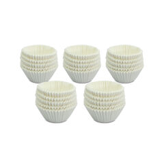 Kafem Muffin Kek Kapsülü Beyaz Küçük Boy No:1 100lü X 5 Paket - K41