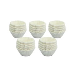 Kafem Muffin Kek Kapsülü Beyaz Küçük Boy No:1 100lü X 5 Paket - K41