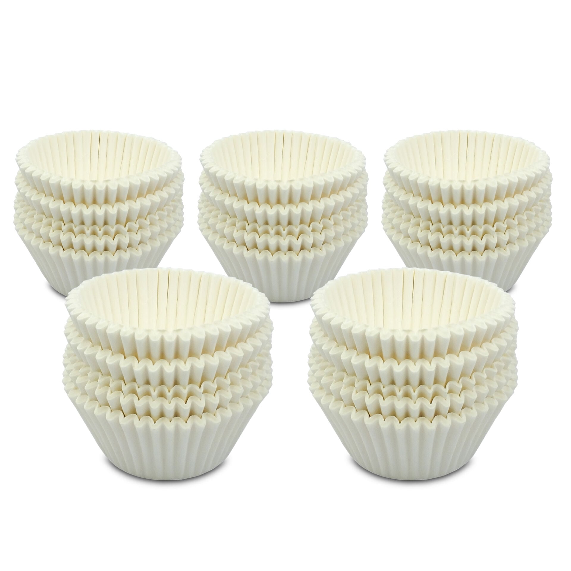 Kafem Muffin Kek Kapsülü Beyaz Büyük Boy No:2 100lü X 5 Paket - K42