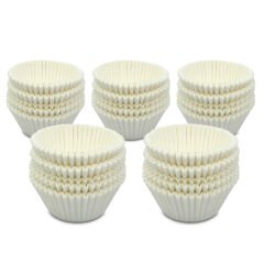 Kafem Muffin Kek Kapsülü Beyaz Büyük Boy No:2 100lü X 5 Paket - K42