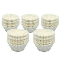 Kafem Muffin Kek Kapsülü Beyaz Büyük Boy No:2 100lü X 5 Paket - K42