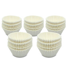 Kafem Muffin Kek Kapsülü Beyaz Büyük Boy No:2 100lü X 5 Paket - K42