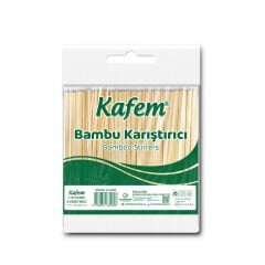 Kafem Bambu Tahta Karıştırıcı 11cm Poşetli 400lü X 50 Paket (Koli)