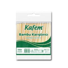 Kafem Bambu Tahta Karıştırıcı 11cm Poşetli 400lü X 50 Paket (Koli)