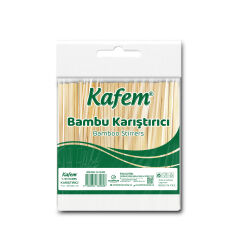 Kafem Bambu Tahta Karıştırıcı 11cm Poşetli 400lü X 50 Paket (Koli)