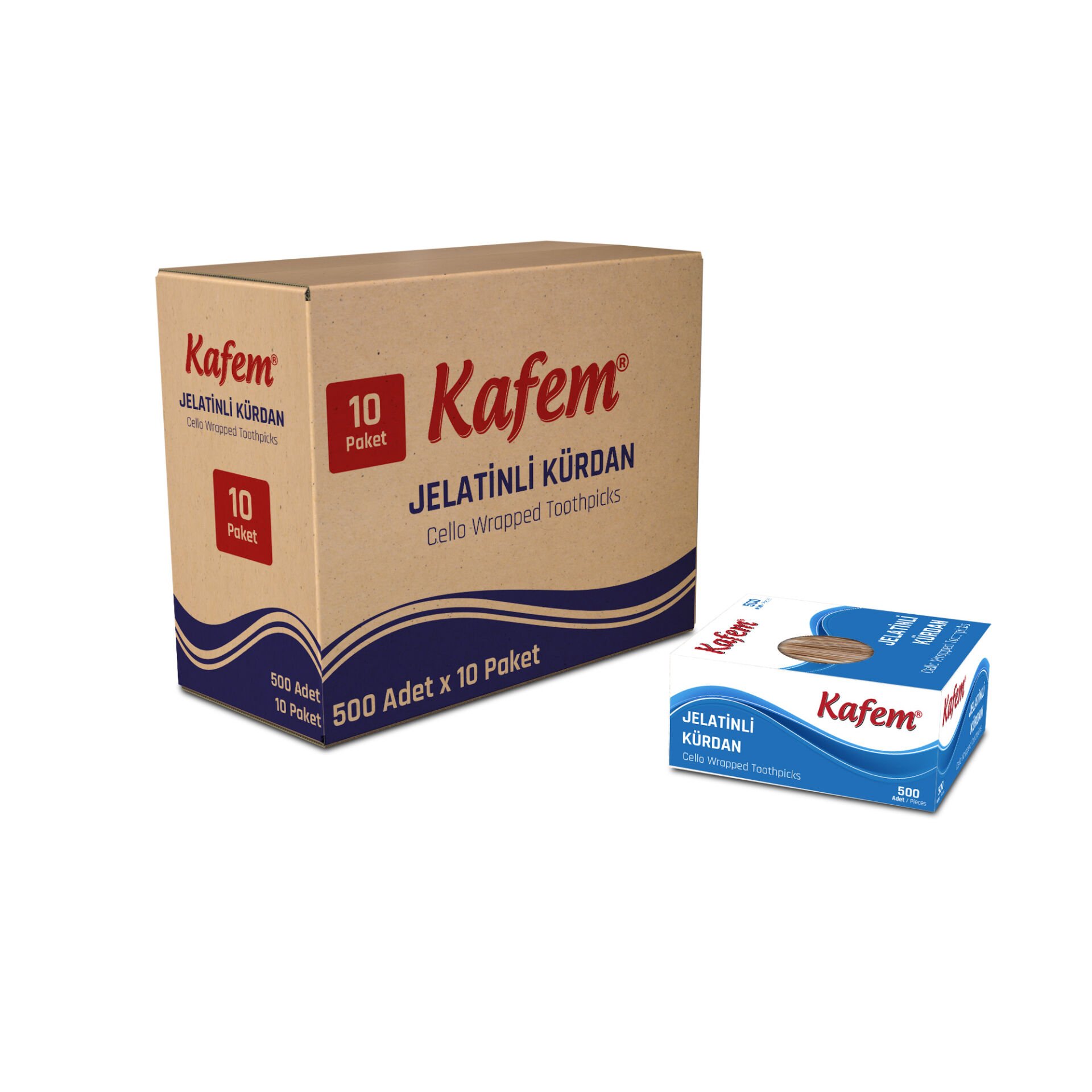 Kafem Jelatinli Kürdan 500lü x 10 Paket
