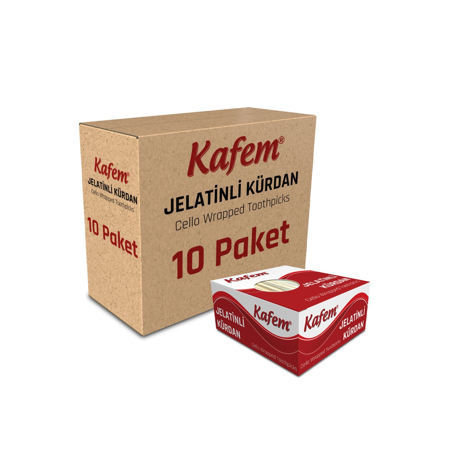Kafem Jelatinli Kürdan 400lü x 10 Paket