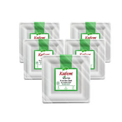 Kafem Ekolojik Kare Tabak 16 cm 25 Li X 20 Paket (Koli)