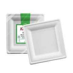 Kafem Ekolojik Kare Tabak 26 cm 25 Li X 20 Paket (Koli)