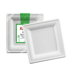 Kafem Ekolojik Kare Tabak 26 cm 25 Li X 20 Paket (Koli)