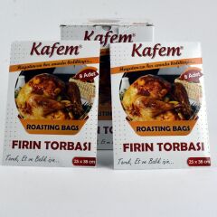Yanmaz Fırın Torbası 8 Lİ X 50 Paket 25 X 38 cm Kafem