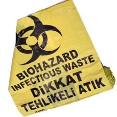 Tehlikeli Atık Çöp Poşeti 80x110 cm Jumbo 100 Adet 6 Kg - Kafem