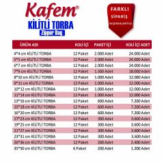 16 X 20 cm Kilitli Poşet / Naylon Torba  ( 2.400 Adet )  -  Kafem