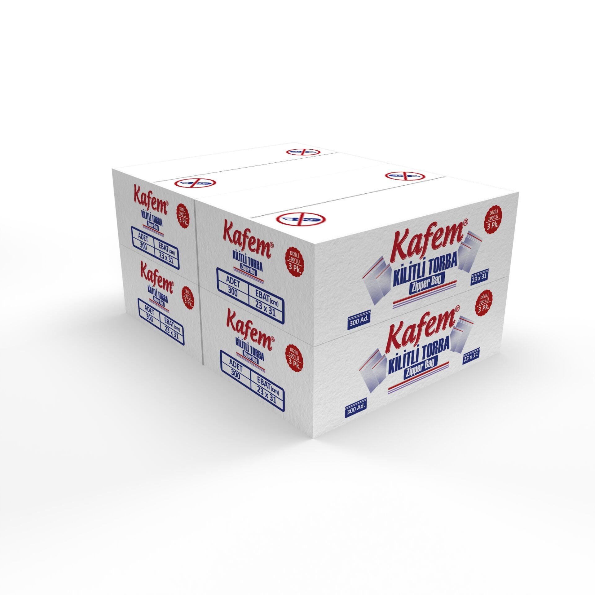 23 X 31 cm Kilitli Poşet / Naylon Torba  ( 1.200 Adet )  -  Kafem